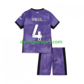 Koszulka Liverpool Virgil van Dijk 4 Dziecięcy Trzeci Koszulki Piłkarskie 2023-2024 Krótki Rękaw